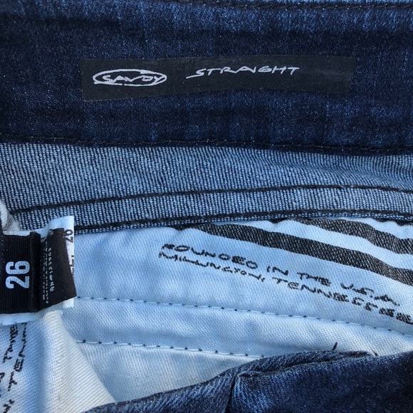 William Rast Dark Savoy Straight Jeans Size 26 - Picture 7 of 9